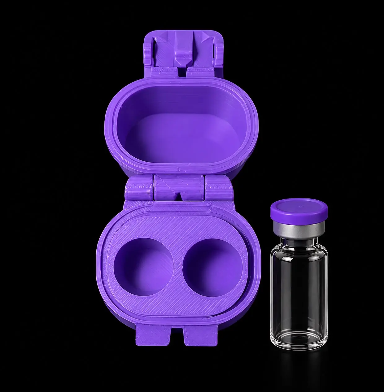 Keshh VialCase for 2 bottles of 3ml - Purple