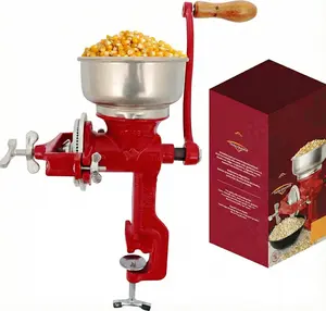 Estrella Cast Iron Manual Crank Corn Grain Grinder 14" Tall & 5" Hopper