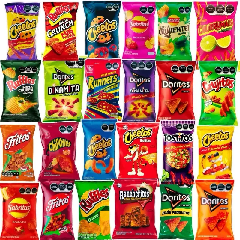 10ct Mexican Chips - Variety - Snack Size - Small Bags - Traditional Mexican Chips, Variety, Crispy