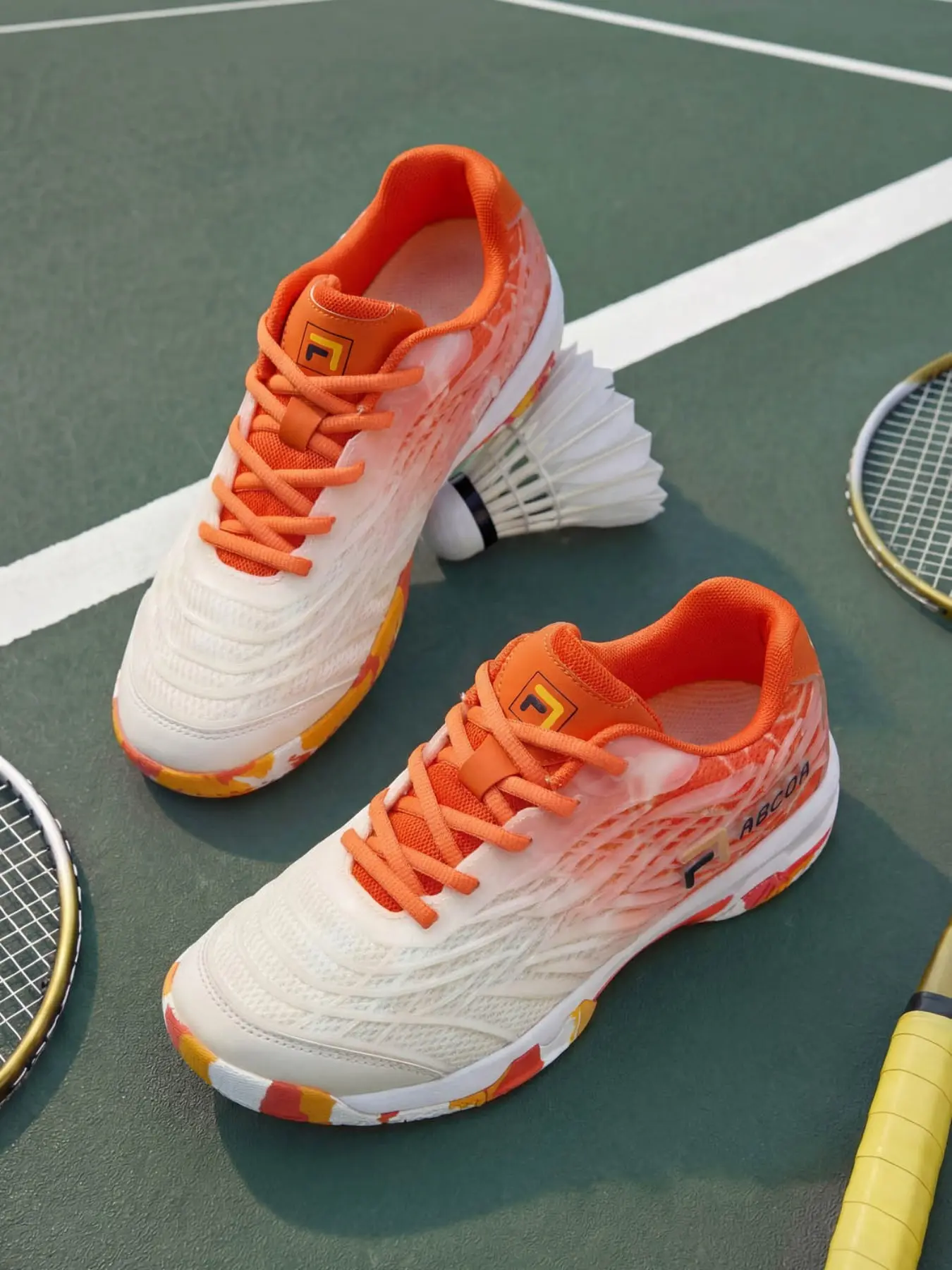 Unisex Badminton Shoes, Athletic Shoes, Comfortable Sportswear, Shock-Absorbing Design, Durable & Cozy, Ideal for Indoor/outdoor Activities, Fashionable Sports Style