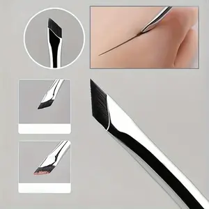 Ultra-Fine Angled Scythe Eyeliner Brush – Precision Blade Design, Perfect for Eyebrow & Eye Makeup, Ideal for Beginners