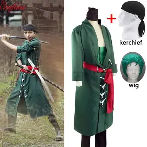 Roronoa Zoro Cosplay Costume Full Set wig and kerchief