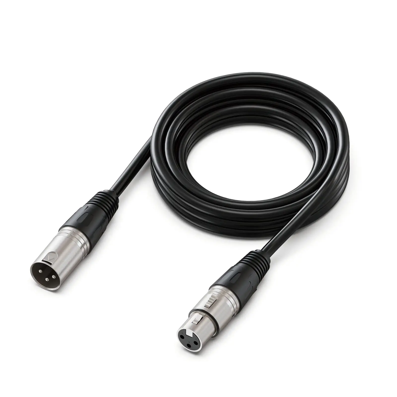 fifine XLR Microphone Cable 5.9ft/9.8ft, XLR Male to Female Mic Audio Cord with Balanced 3 PIN, Speaker Cable, Mic Wire, for Recording Podcast Streaming, Black- L9 L9C,father'sdaygifts