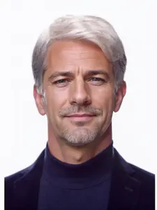 Men's Wig Middle Aged Parted Short Hair Wig, Realistic Looking Synthetic Fiber Machine Made Wig for Daily Use & Special Occasions Curly Wigs, Natural Looking Wigs