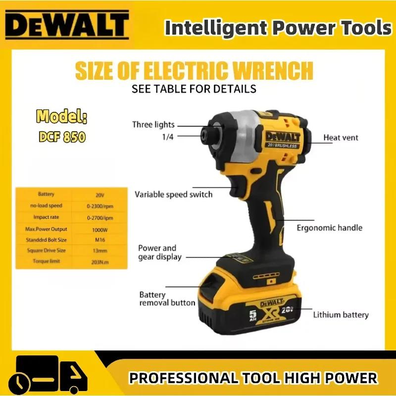 Dewalt DCF850 Rechargeable Cordless 20V electric screwdriver, Lithium Electric Battery, Power Tools, Original Large Torque sharper edges spring assisted knife