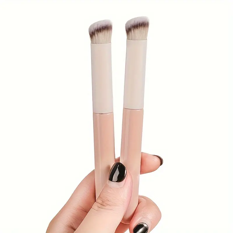 2-Pack Concealer Brush – Oil-Free, Vegan & Cruelty-Free, Precise Spot & Under-Eye Coverage, Soft Polyester Bristles, ABS Handle, All Skin Types, Soft Cosmetic Brushes, Makeup Brush