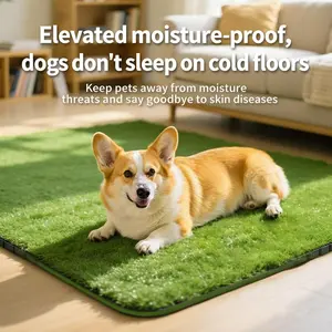 Multifunctional Fake Grass for Dogs, Washable Dog Grass Pad, Durable Soft Astro Turf for Balcony, Easy Rinse Patio Rug, Puppy Pads