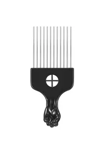 African Hair Style Comb, Stainless Steel Tooth Plastic Hair Styling Comb, Hair Salon Tools & Accessories for Braids, Wigs, Curly Hair, Hair Detangling Comb