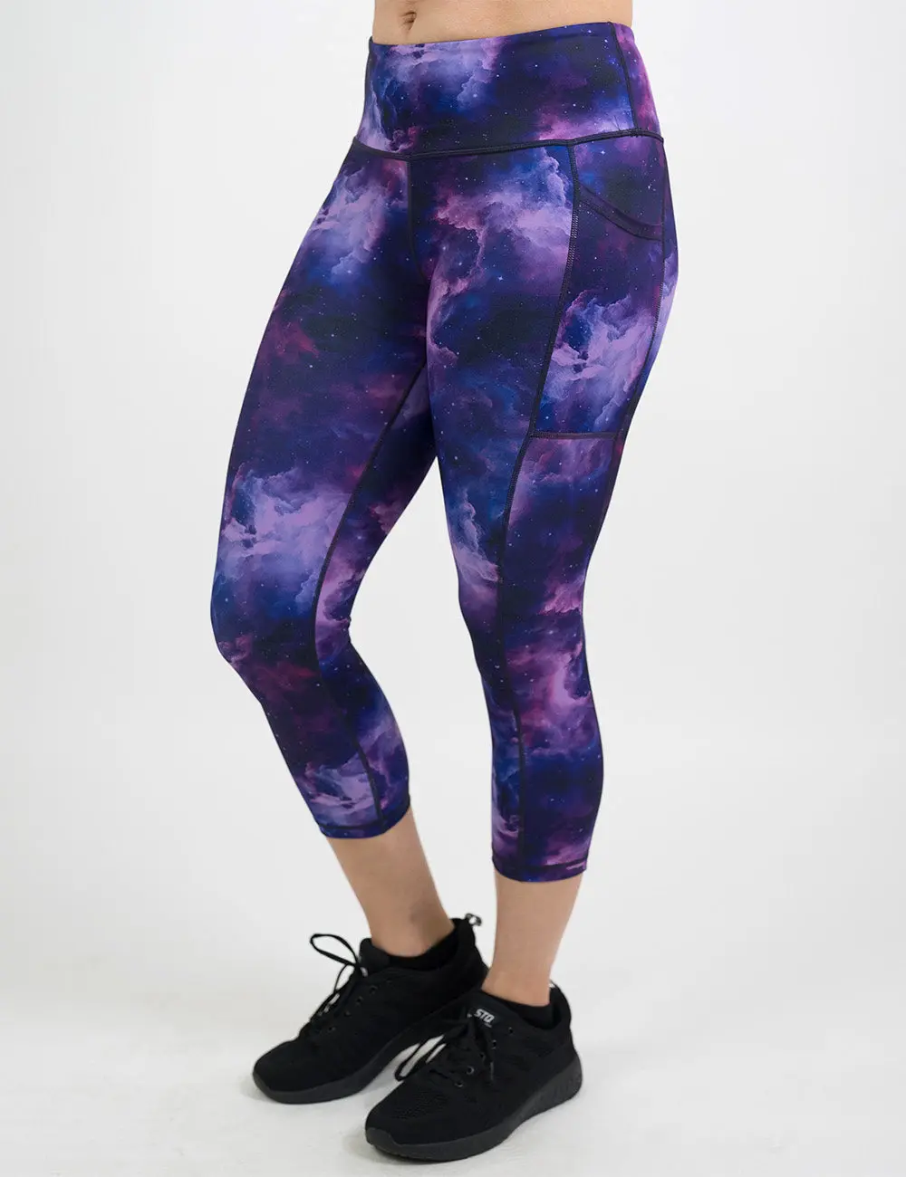 Gravity Leggings, High Waist Galaxy Print Yoga Pants, Everyday Active Workout Wear for Sports & Fitness