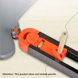 Adjustable Profile Scribing Ruler with Lock, Precision Measurement Gauge for Woodworking, Ideal for Irregular Radial Measurements