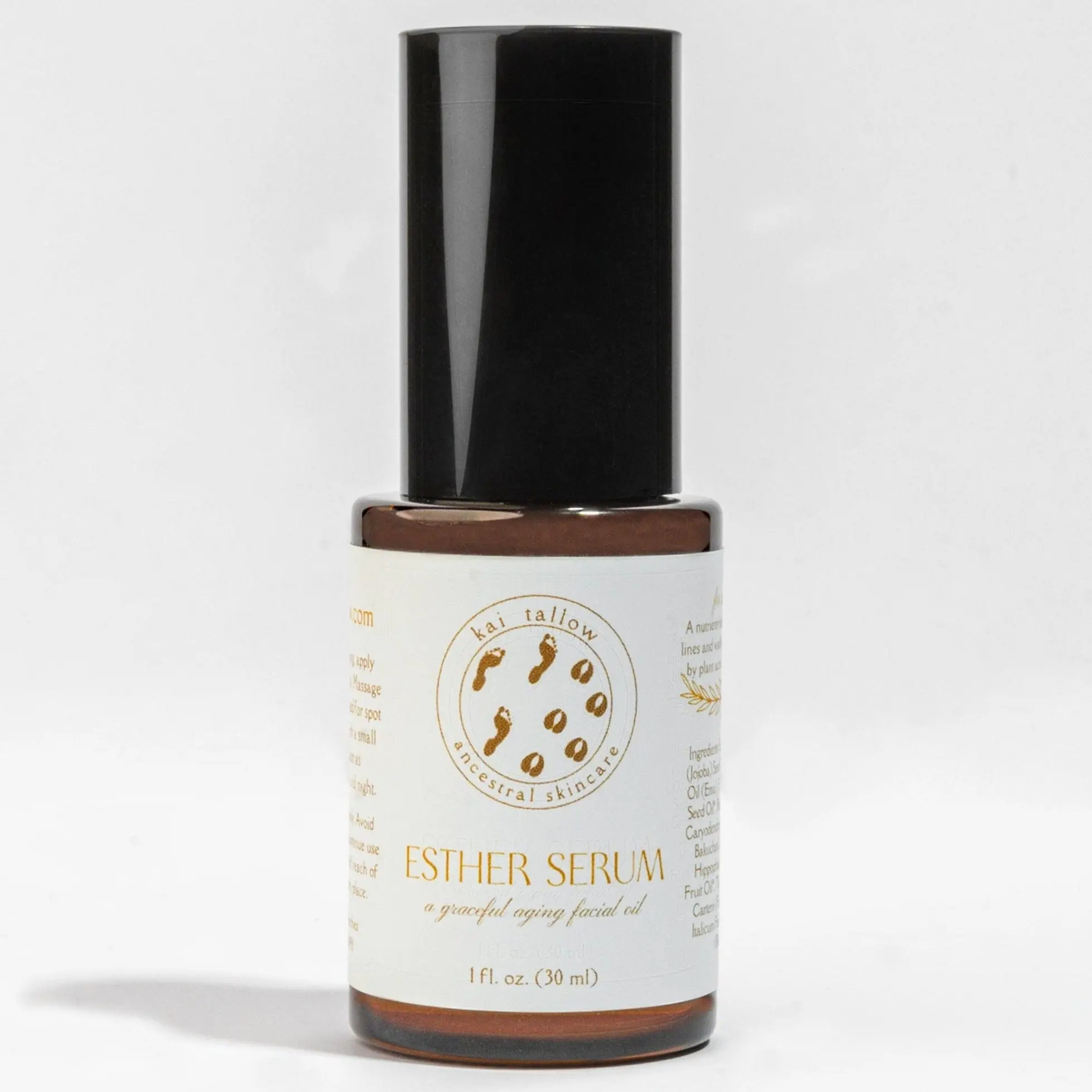 Esther Serum - Organic Plant-Based Natural Retinol Alternative Facial Oil Serum with Bakuchiol, CoQ10, Emu Oil to Smooth Fine Lines, Restore Skin, and Support Graceful Aging Rejuvenation
