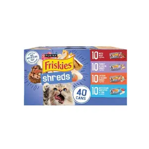 Wet Cat Food Shreds Gravy Variety Pack, for All Breeds, 5.5 oz Cans, 40 Pack