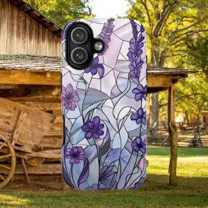 Lavender Mosaic phone case of iPhone 17 16 15 14 13 12 11 Pro Max X XS XR,Samsung,Google