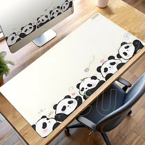 Cute Office Mousepad Animal Panda Desk Mats Large Gaming Non-slip Keyboard Mouse Pad Laptop Tablet Mat Large Mousepad XXL Desk accessories