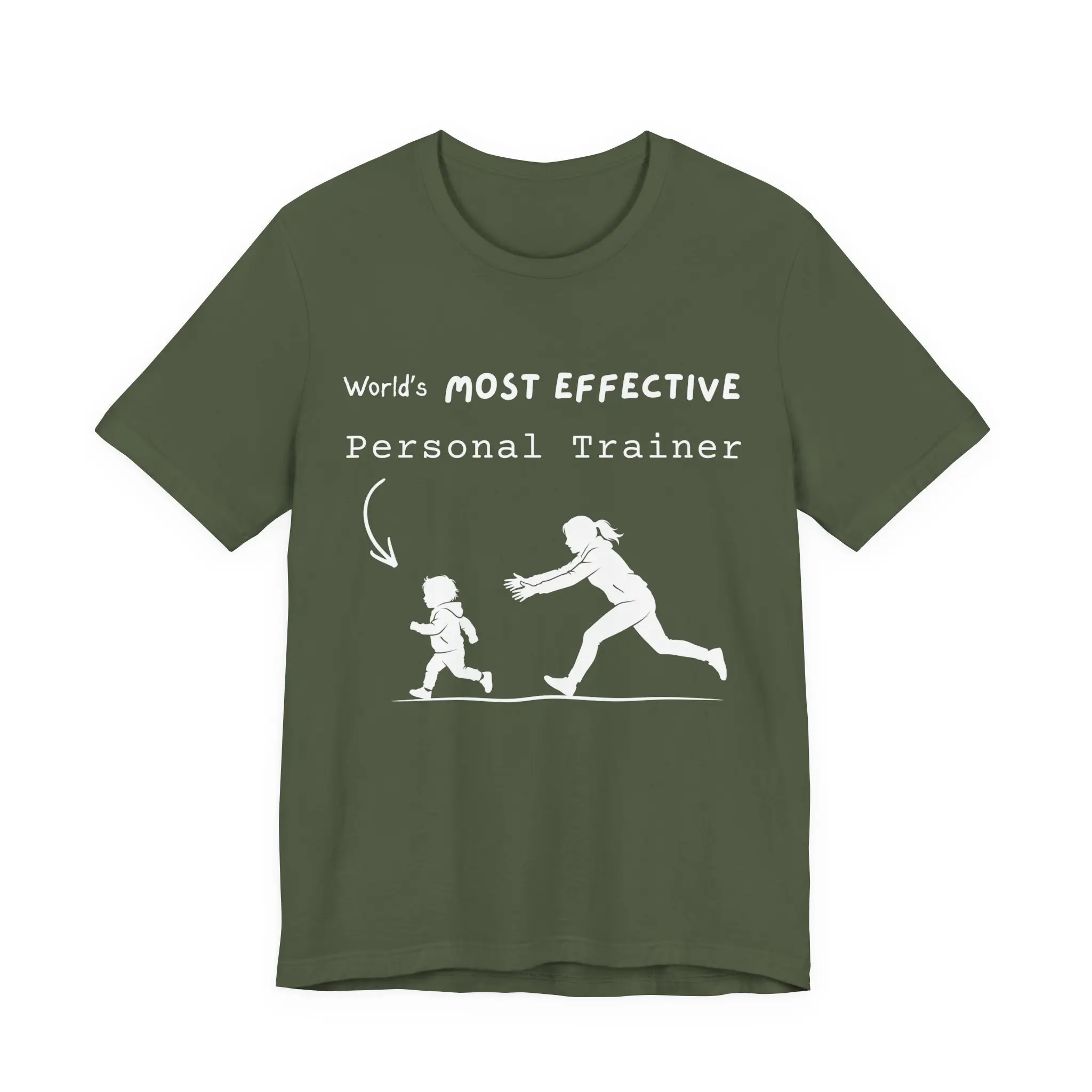 World's Most Effective Personal Trainer Funny Parenting T-Shirt Bella Canvas 3001 Unisex Tee