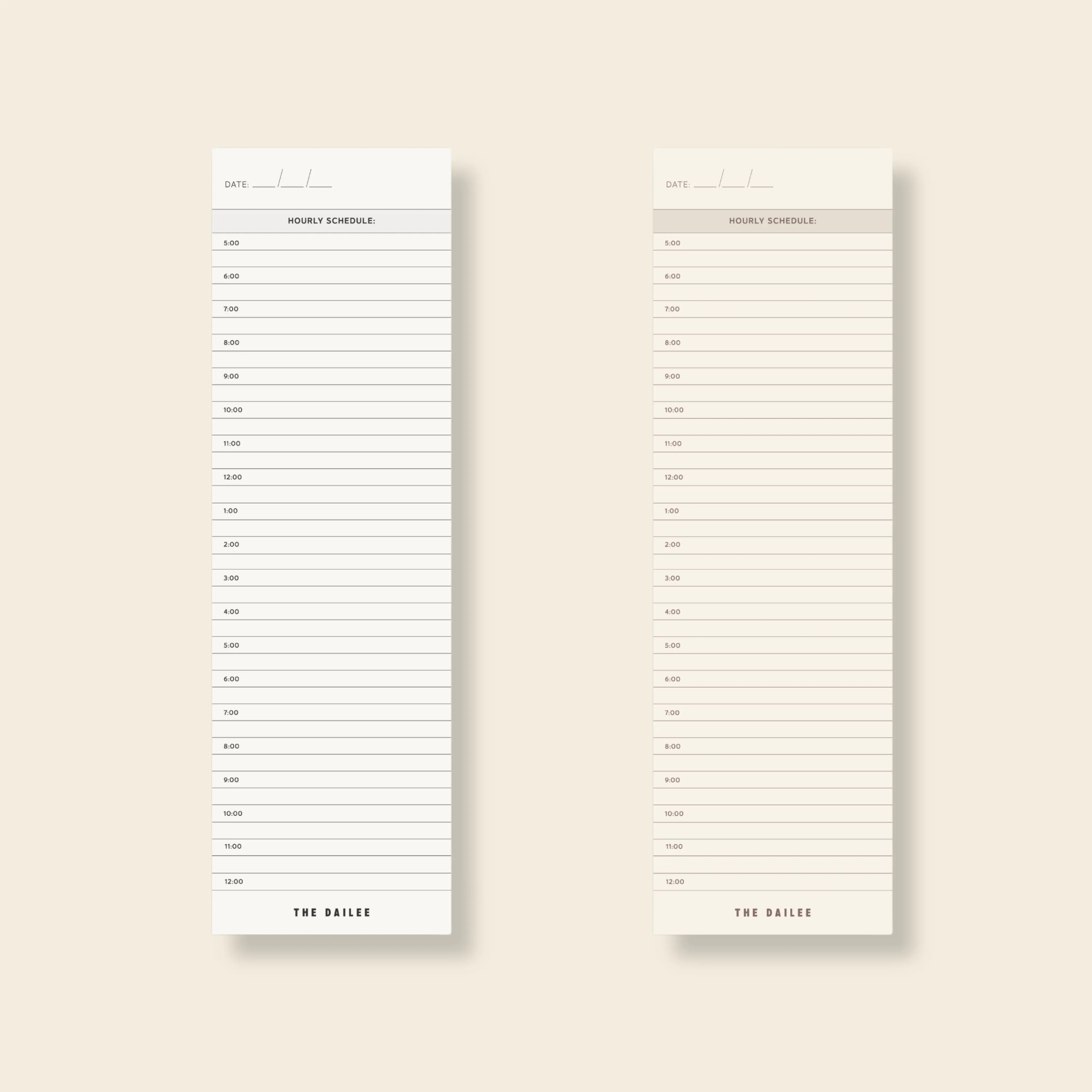 Time-Blocking Notepad