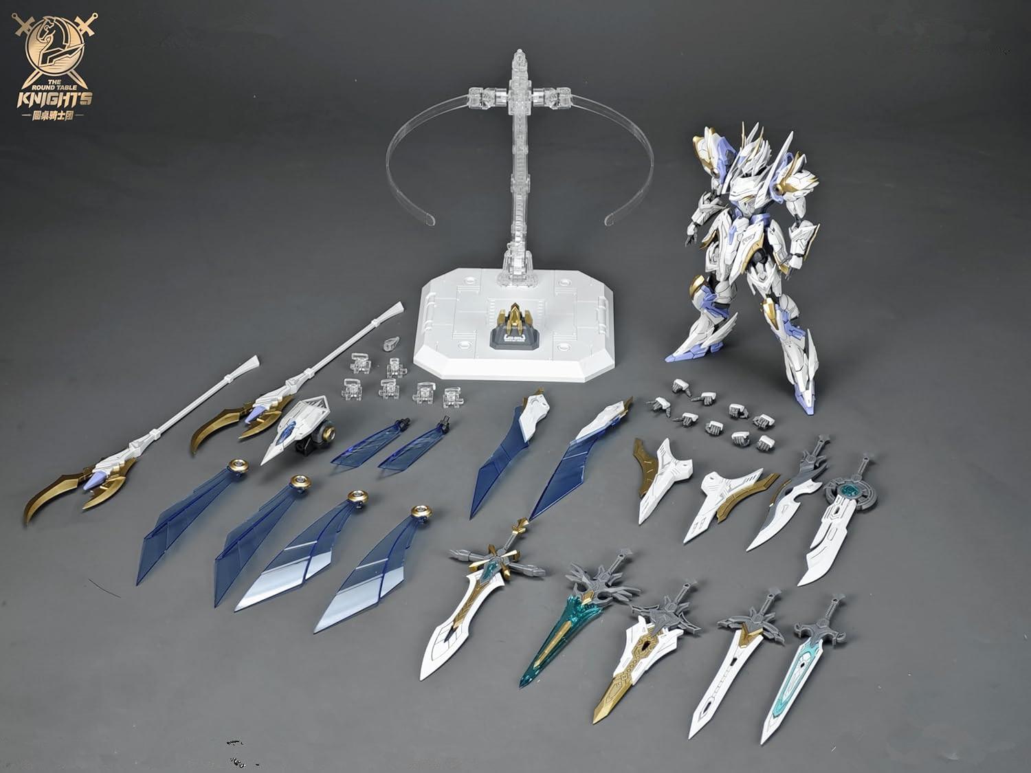 Funtasy Planet SNAA 1/144 Mecha Model Kit -Divine Invoker Percival Awakening Deluxe Edition - Articulated Action Figure Building Kit, Sovereign Sword Array, Gift for Adults & Teens
