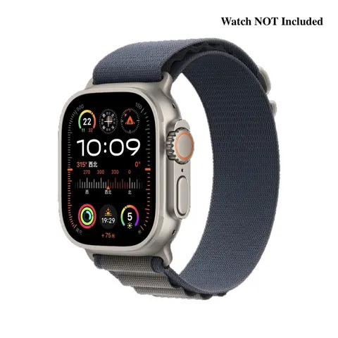 Recycled Nylon C-Hook Solo Loop Smart Watch Replacement Straps Combo A - Durable Textured Yarn, Adjustable Corrosion-Resist Seamless Stitching, Soft Touch, Quick Adjust for Busy Days, Eco-Friendly, Multi-Size Fit for 49mm/46mm/45mm/44mm Adult Watches