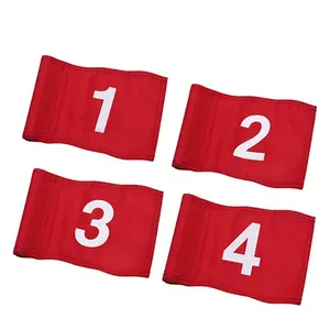 Golf Flags Portable Golf Accessories Equipment Large Numbered with Tube Inserted for Home Office Indoor Outdoor Backyard Garden