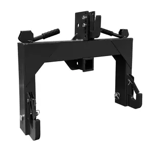3-Point Quick Hitch for Tractors, 2" Receiver with 5-Level Adjustable Bolts, Heavy-Duty Durable Steel Construction, Easy Attachment for Farm Implements, Mowers, Plows, Logging & Landscaping