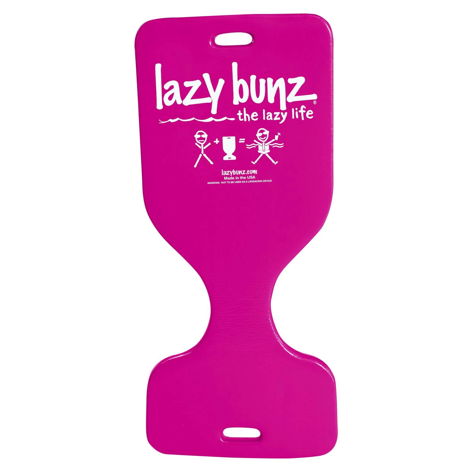 TRC Recreation Lazy Bunz Vinyl Foam Saddle Float Seat w/Handles, Flamingo Pink