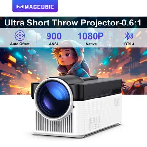HY450 Projector with 8K Decode 900ANSI Auto Offset Ultra Short Throw 0.6:1 Electronic Focus Native 1080P Bluetooth 5.4 Allwinner H716 Android 11 High Performane Intelligent Home Theater