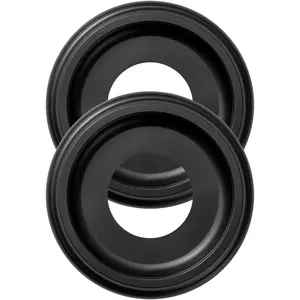 2 Pack Black Molded Nylon Ceiling Medallion for Light Fixtures and Ceiling Fans 10"OD x 4"ID x 1"P (Fits Canopies up to 7-1/4")