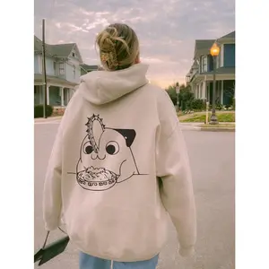 Cute Pochita Chainsaw Man Printed on Back Sweatshirt, Chainsaw Man TShirt, Anime Manga Graphic Hoodie, Japanese Anime Tshirt, Anime Graphic Shirt, Gift for Anime Manga Fan