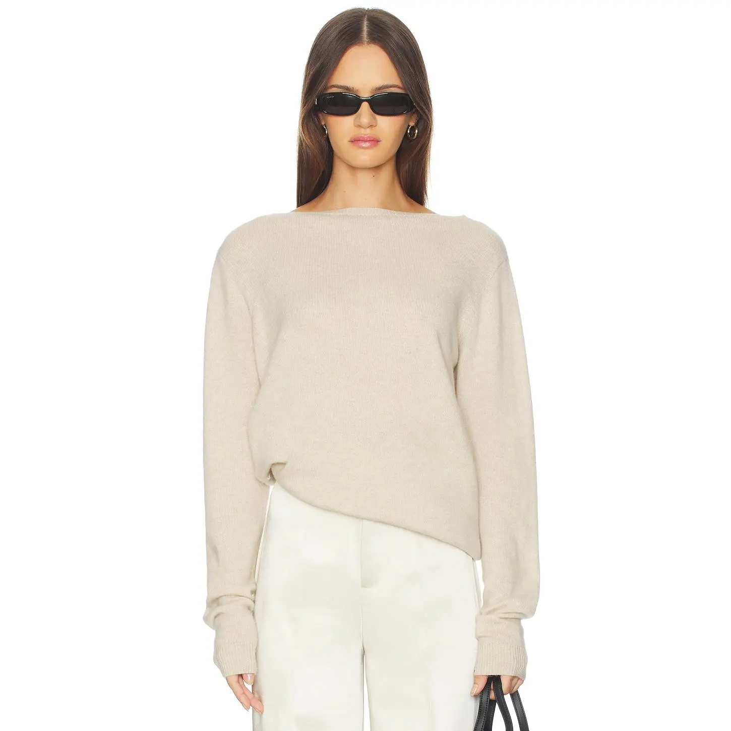SRG Sarriah Cashmere Sweater in Oatmeal
