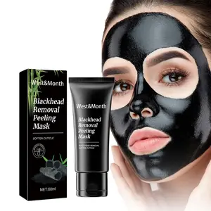 Blackhead Bamboo Charcoal Detox Mask Balm with Hyaluronic Acid & Aloe Vera, Moisturizing Hydrating Facial Cleanser, Reduces Pore Size, Gentle Exfoliating Treatment, Mild