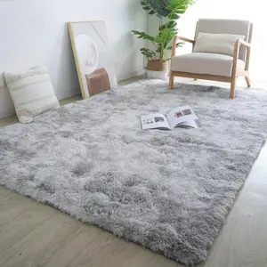 Solid Color Fluffy Rug, 1 Count Soft Shaggy Rug, Non-Slip Soft Floor Mat, Modern Indoor Rug, Modern Simple Floor Carpet for Living Room and Bedroom, Home Decor, Decorative Fluffy Rug, Water Absorbent Rug, Furry Soft Rugs