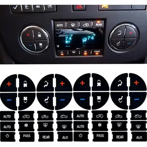 2 Packs AC Dash Button Repair Kit -Compatible with Chevy, Best for Fixing Ruined Faded A/C Control Buttons - Decal Replacement Fits Select 07-14 GM Vehicles - Car SUV Van Truck Accessories
