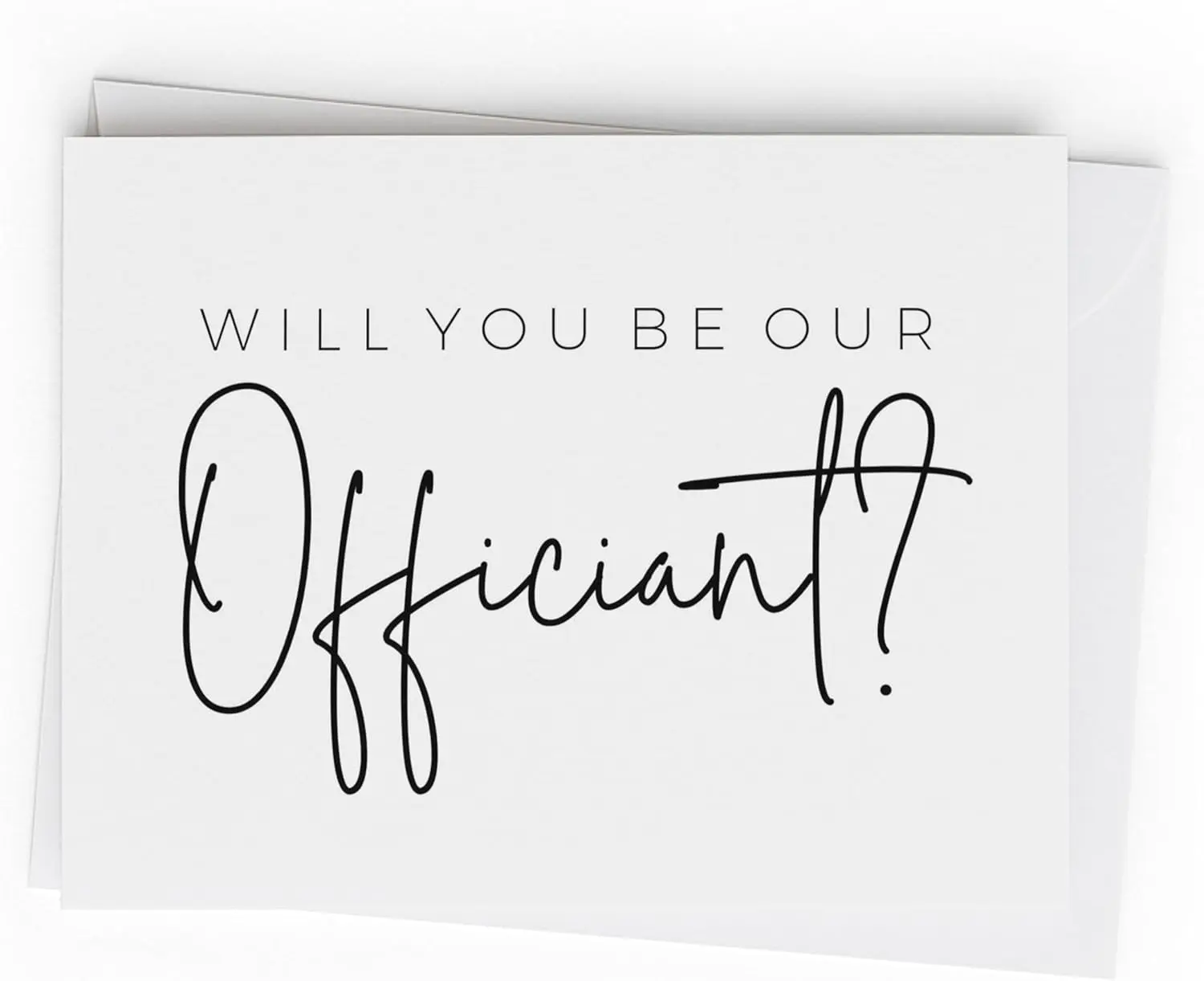 Will You Be Our Officiant Proposal Card. Officiant Proposal Card. Wedding Officiant Card.