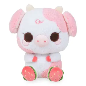 Cuddle Barn PlushGoals - Sunnie the Strawberry Cow Cuddle Barn PlushGoals - Sunnie the Strawberry Cow