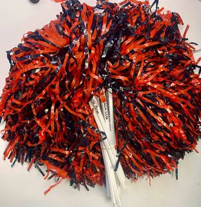 10 Count Orange/Navy Pom-Pom Gameday Shakers for Auburn Fans