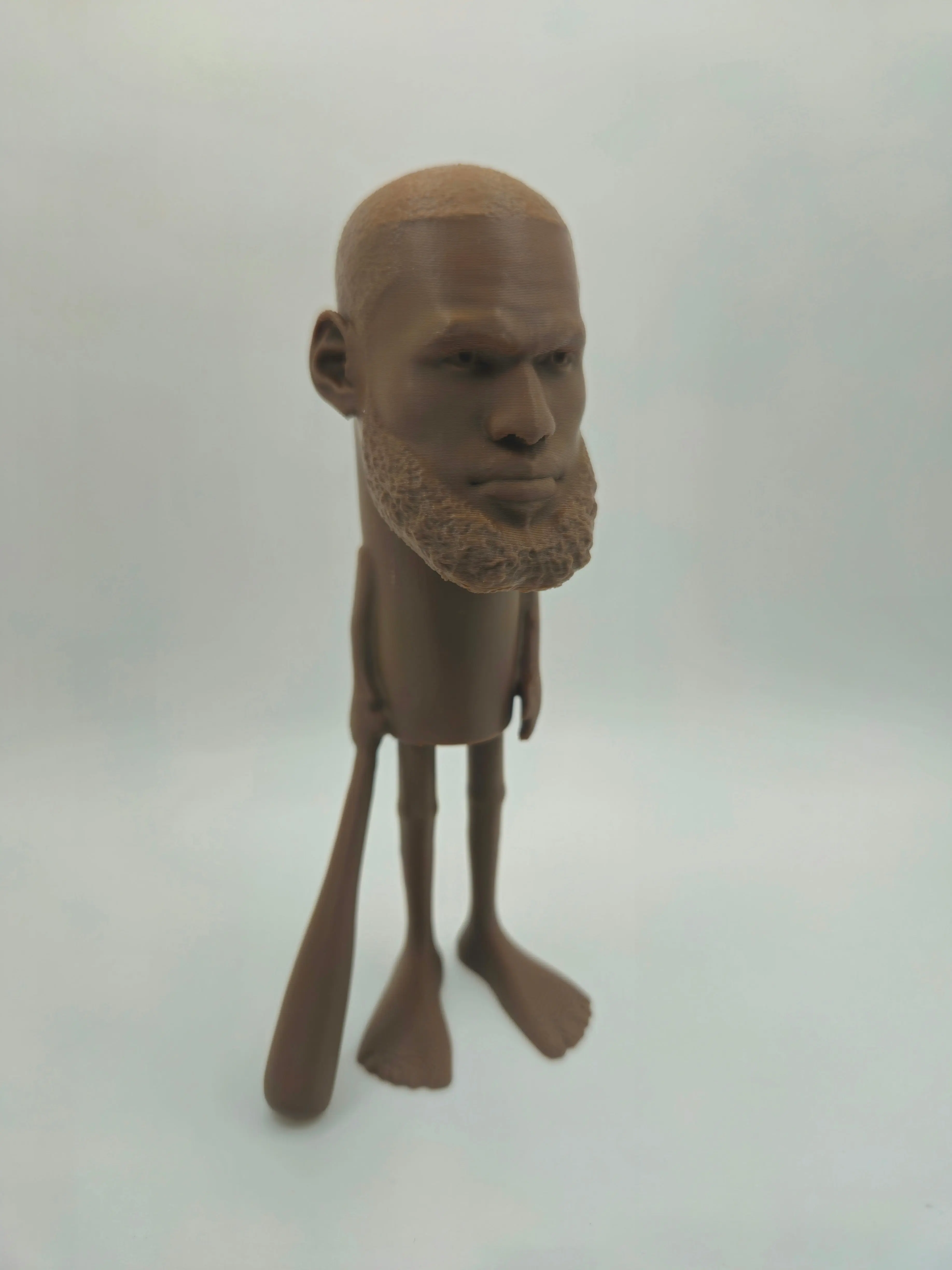 LeBron James Tung Tung Sahur - 3D Printed, Gag Gift, Desktop Decoration, Home Decor, Gift Idea, Stocking Stuffer