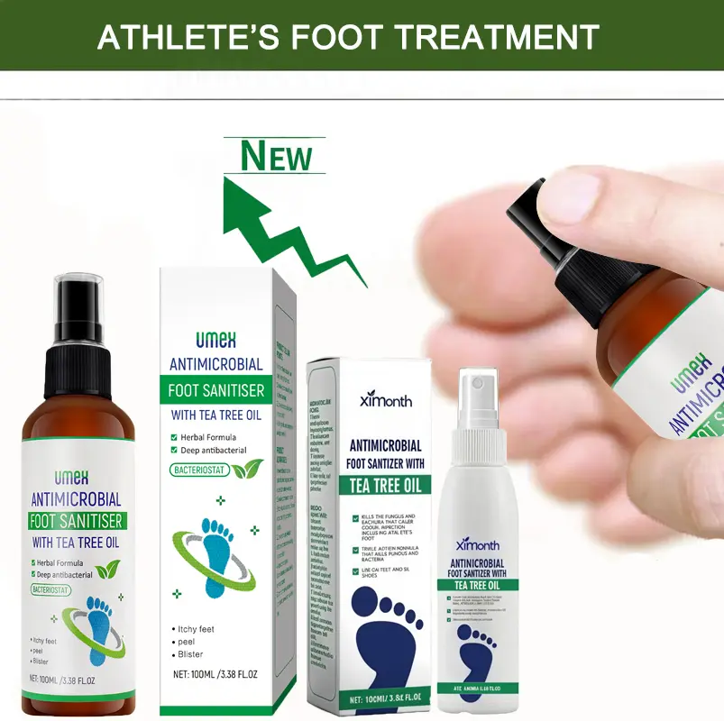 Tea Tree Oil  Foot Spray | 97% Odor Elimination & Cracked Heel Repair | Dermatologist-Validated Fungal Defense | 100ml Fast-Absorbing Formula
