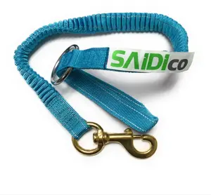 SaidiCo 56" Bungee ChainSaw Strap with 2" Ring & 225 Snap Durable Nylon Rope Hand Woven Marine Adjustable Ropes Heat-Sealed Ends