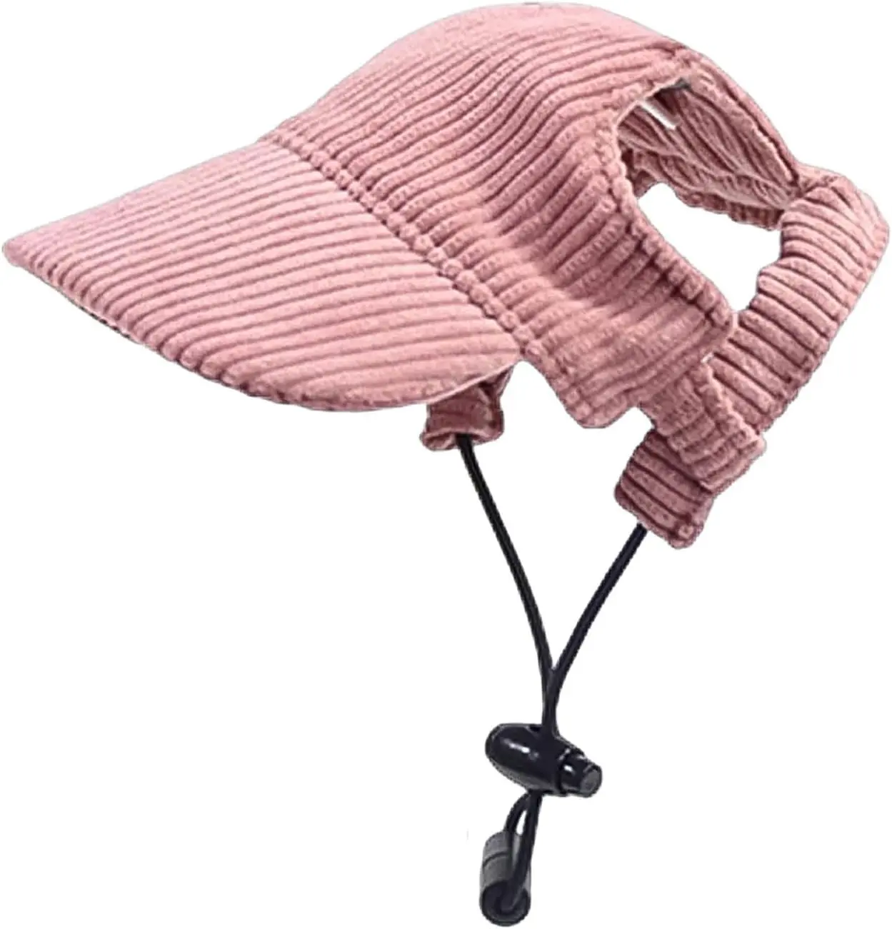 Dog Baseball Cap, Dog Cat Summer Beach Visor Hat with Ear Holes, Adjustable Puppy Sunbonnet Headdress (Pink, X-Large) Gift