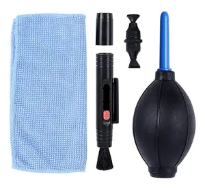 PRO Camera Lens Cleaning Tool Kit, with Cleaning Pen, Dust Rubber Blower, Superbric, for Sensor Lens Screen Camera PC Laptop Mobile Phone Keyboard