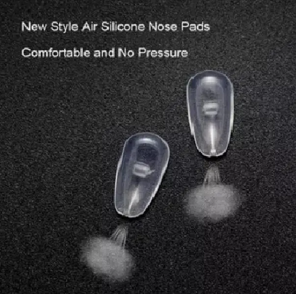 10 Pairs 20 Pcs Soft Eyeglasses Nose Pads - Push in Silicone Comfort Air Chamber Cushion Anti Slip Replacement Parts for Glasses