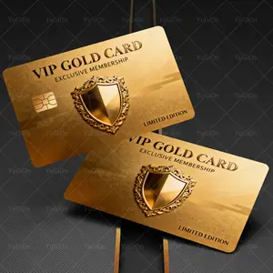 2Pcs Luxury Gold VIP Credit Card Stickers Set for Credit Debit Cards Keys Scratch Proof Fashion Decoration Gift for Travelers