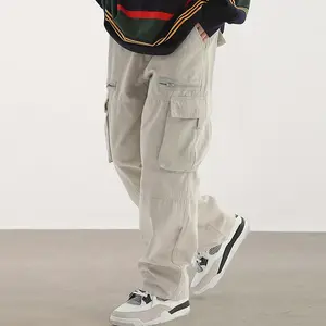 Men's work pants outdoor hiking multi-pocket practical trousers, casual style, suitable for all seasons