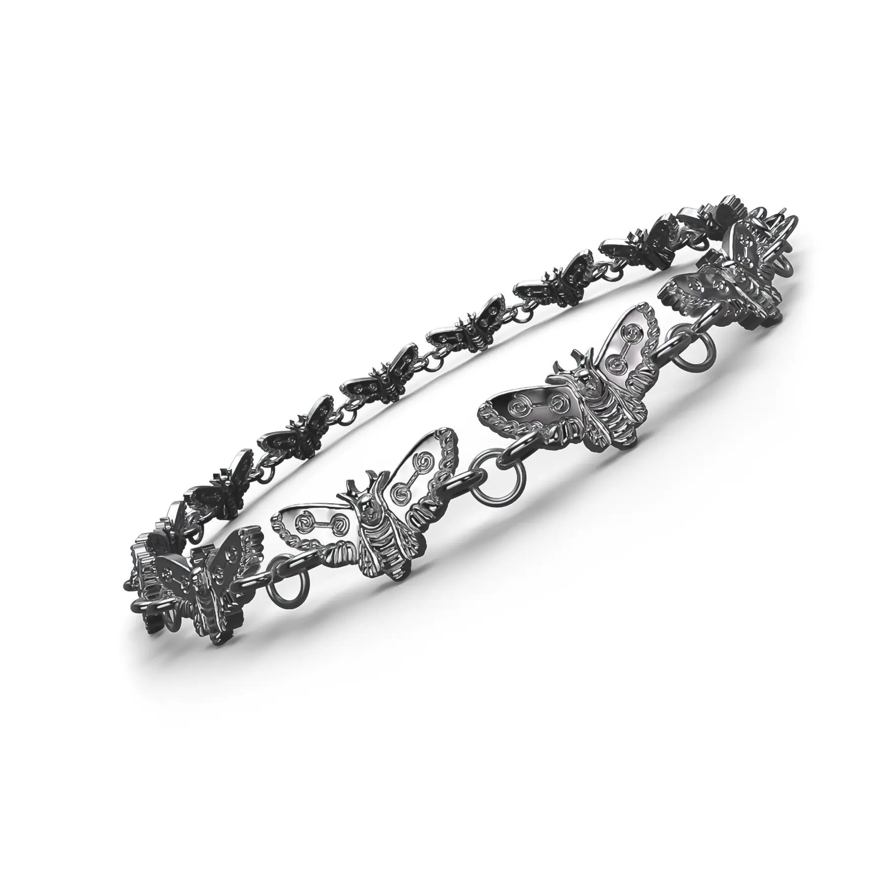 MOTH BRACELET - Moth of Death Symbol Transformation Journey