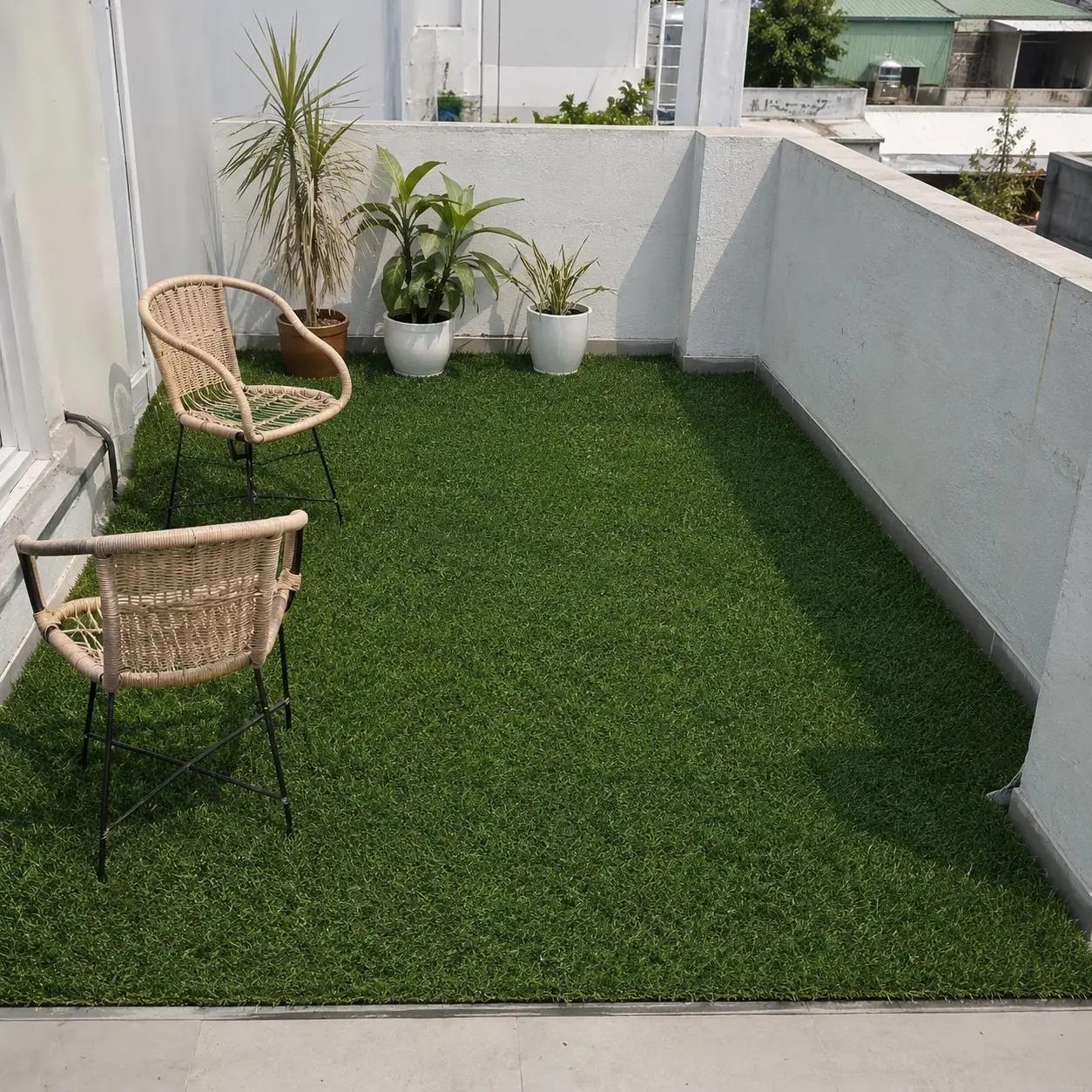 0.78-in Thick Decorative Artificial Grass Turf Ornaments, Easy-Install Cuttable Pet-Safe Fake Turf for Dogs, Dense Waterproof Synthetic Lawn for Backyard Patio, 4-Color Autumn Grasses