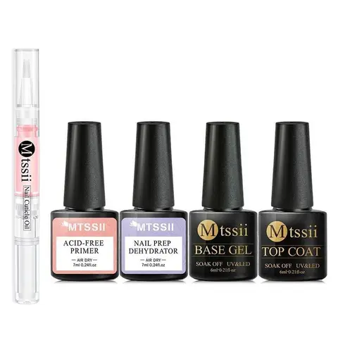 Nail Gel Set, 5 Counts/set Nail Gel Soak Off Uv Gel Polish Manicure Nail Art Varnishes, Long Lasting Nail Gel, Soak Off Nail Art Gel, Manicure Nail Art Gel, DIY Nail Art Kit, Base Gel, Nail Tech Supplies, Nail Art Products