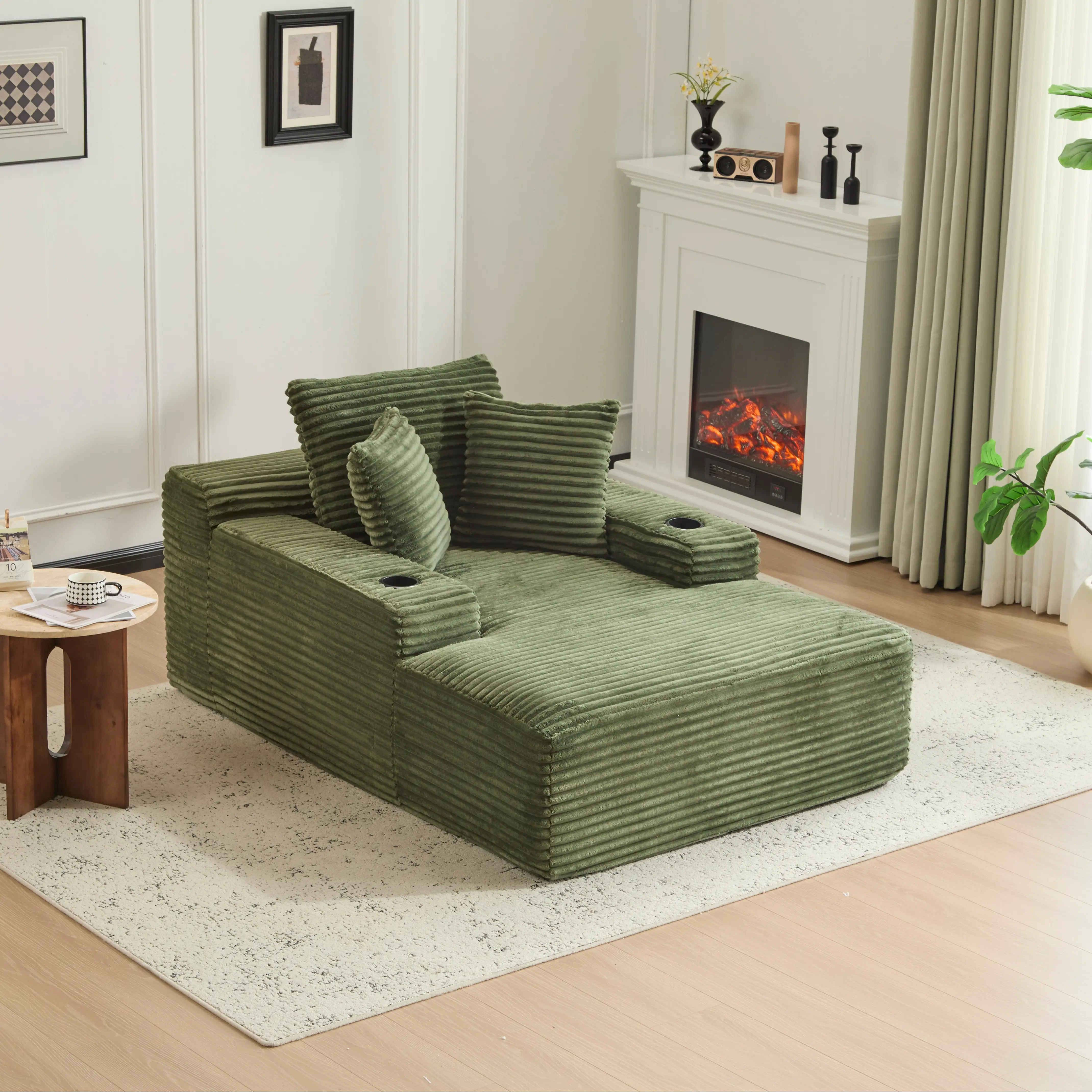 GREEN WITH 2 CUP HOLDERS