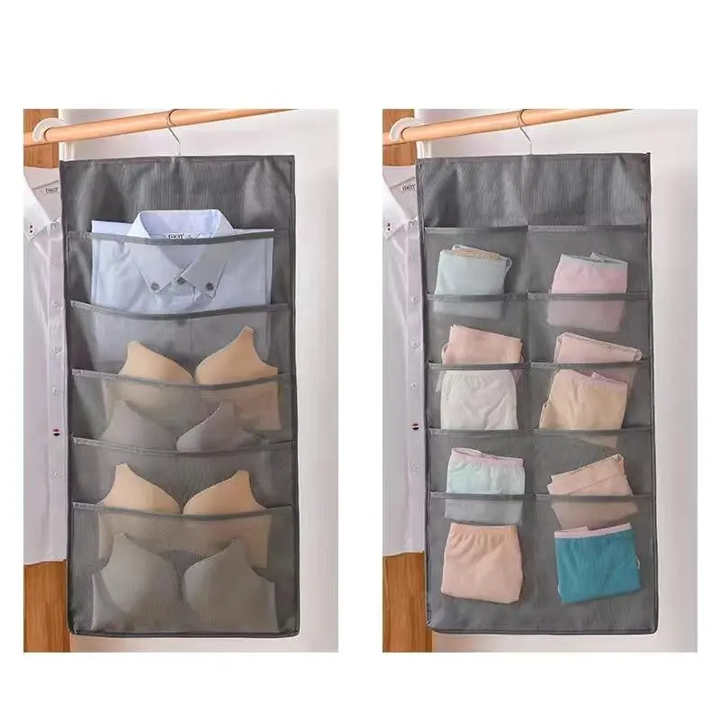 Xoudsi Underwear storage bag, household chest of drawers, bra and sock fabric storage box, wall-mounted hanging storage bag