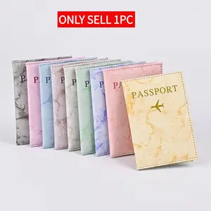 Marble Pattern Passport Holder, PU Leather Passport Cover, Passport Wallet, Stylish Travel Accessory, Durable and Elegant Design, Perfect Gift Idea