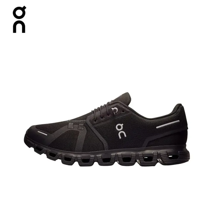 On Cloud 6 All Black Sneakers Unisex Mesh Lightweight Casual Running Shoes